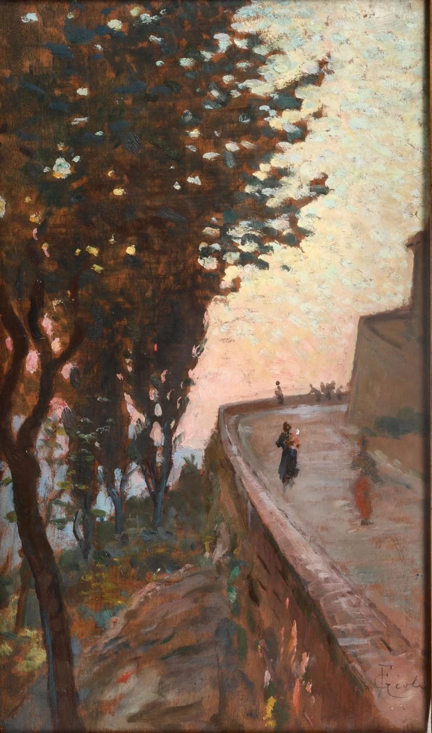 Passeggiata al tramonto